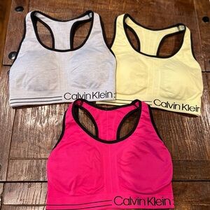 Calvin Klein Performance bundle for 3 bras size S.